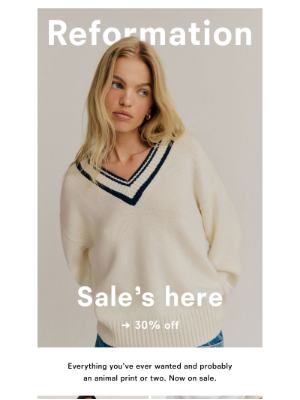 Reformation - DID SOMEBODY SAY SALE