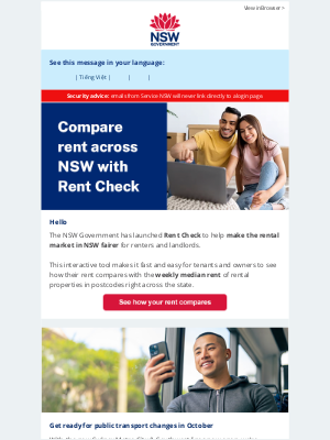 NSW Services (Australia) - Check how your rent compares across NSW