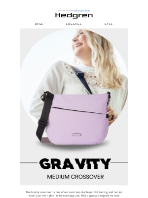 Hedgren - Gravity: A versatile crossover bag you'll love