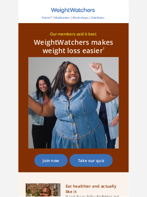Weight Watchers - We’re making weight loss easier 🙌