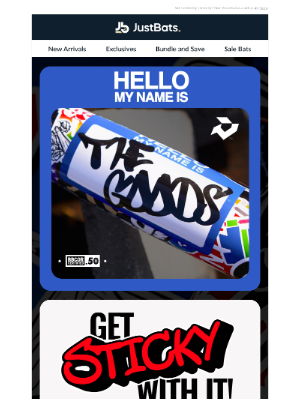 JustBats - Limited-Edition: The Goods Sticker Bomb from DeMarini
