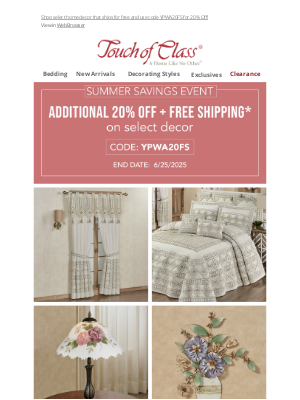 Touch of Class - Our Summer Savings Event is heating up