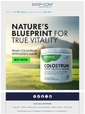 SHOP - NEW Innovative Superfood Blend 🐄✨🍄 Prime Colostrum with Lion's Mane!