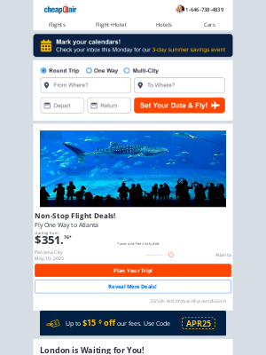 CheapOair - ✈ Non-Stop Flight Deals! Fly from $351.76
