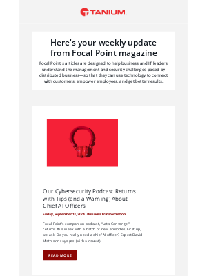 Tanium - Your weekly digest from Tanium