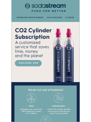 SodaStream - Subscribe & Save on CO2 Refills