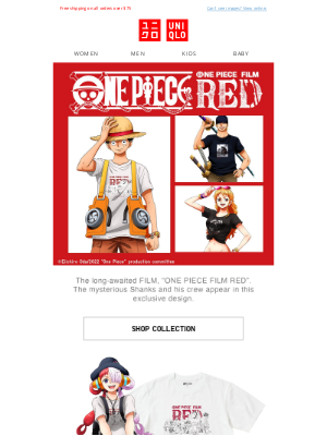 UNIQLO Australia - New | ONE PIECE FILM RED UT