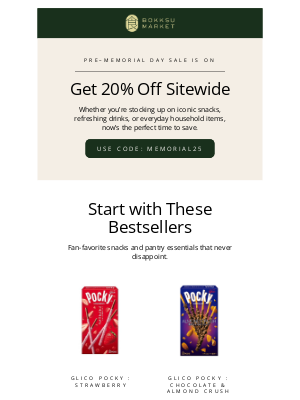 Bokksu - Pre–Memorial Day Sale Is On