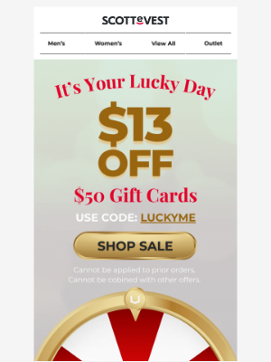 Scottevest - Friday the 13th Is Your Lucky Day!