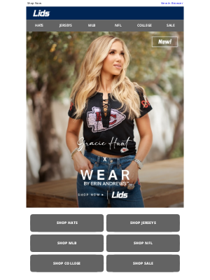 LIDS - JUST DROPPED! Gracie Hunt x WEAR by Erin Andrews