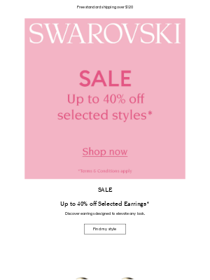 Swarovski (Australia) - Find your new favourite earrings in our sale