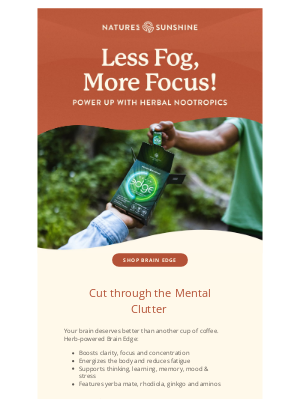 Nature's Sunshine - Boost Mental Clarity & Sharpness in Minutes! 🧠