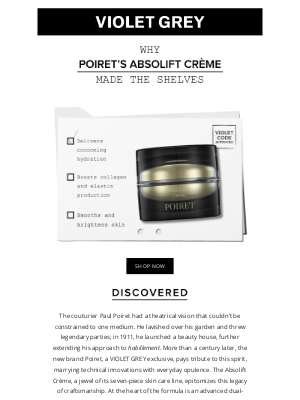 VIOLET GREY - A New Cult Cream