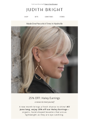 Judith Bright Jewelry - Your New Favorite Earrings? Now 25% Off! ✨