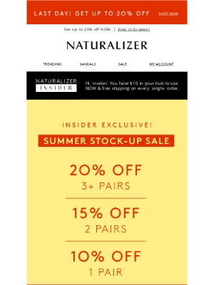 Naturalizer - Insider Exclusive sale ENDS TODAY!