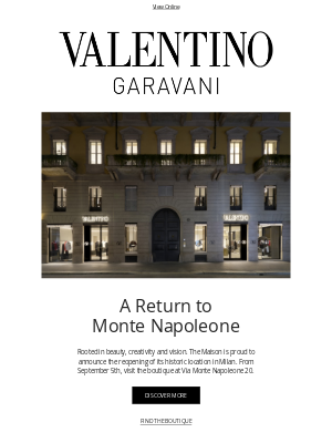 Valentino - Valentino Returns to the Heart of Milan