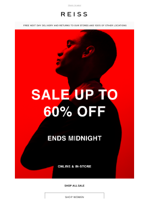 Reiss - SALE | Ends Midnight, Don't Miss Out