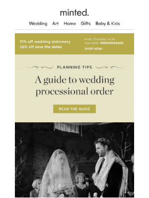 Minted - A guide to processional order