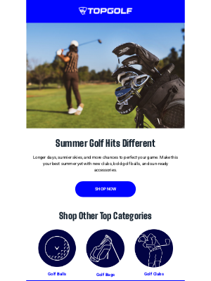 Topgolf - New Season. Fresh Gear.