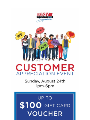 Big Sandy Superstore - Customer Appreciation Event! 🎉 We  ♥️ our Customers!