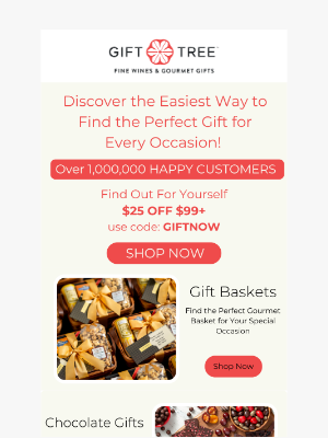 GiftTree - 🔒 Unlock $25 Off Your Perfect Gift!