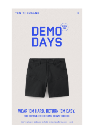 TEN THOUSAND - The Best Damn Shorts. Period.