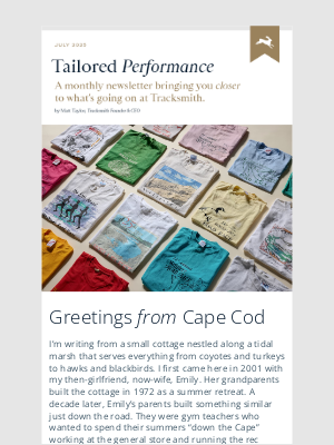 Tracksmith - A Tracksmith Newsletter: Tailored Performance