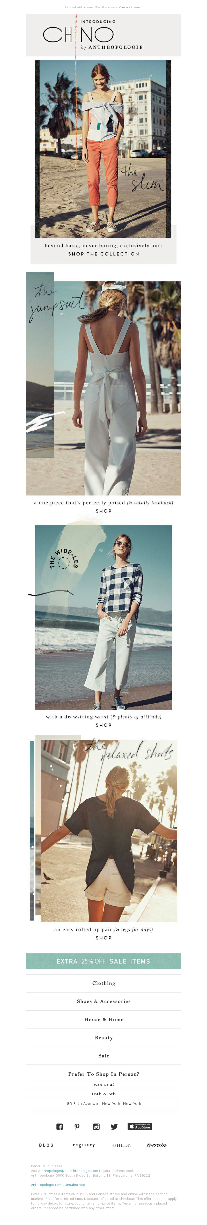 Anthropologie - Introducing: CHINO by Anthropologie.