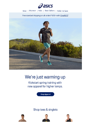 ASICS - Light threads for spring