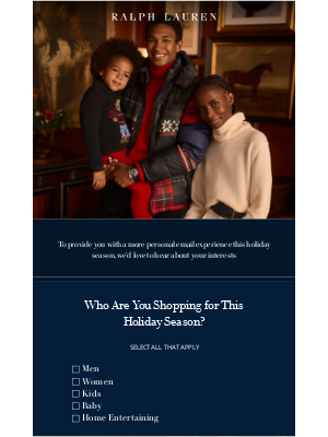 Ralph Lauren - We Want to Know Who You’re Shopping For