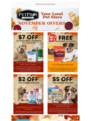 Pet Pros - Local Love, November Deals