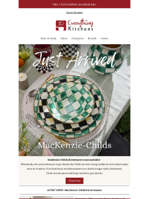 Everything Kitchens - JUST ARRIVED 🫖 MacKenzie-Childs Kitchenware Collections
