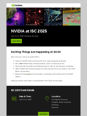 NVIDIA - Exciting Things Are Happening at ISC 2025