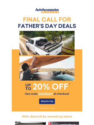 AutoAccessoriesGarage - Last Minute Gifts for Dad!