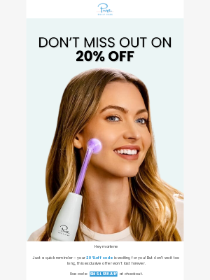 Pure Daily Care - Don't Miss Out – Your 20% Off Awaits!