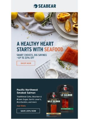 SeaBear Wild Salmon - Heart-smart seafood, up to 20% off