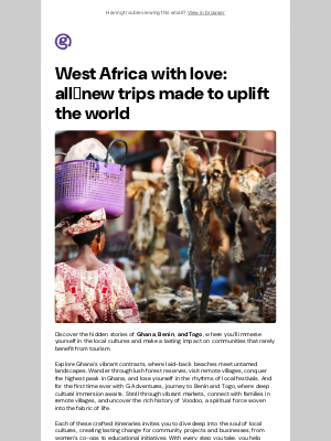 G Adventures - West Africa? You’re Ghana love it
