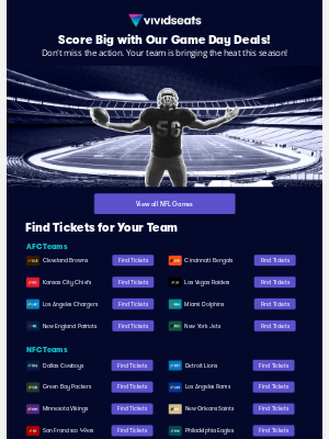 Vivid Seats - NFL Tickets Are Waiting For You... 👀