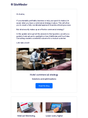 SiteMinder - Your monthly blog update: How's your commercial strategy coming along?