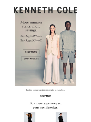 Kenneth Cole - Save up to 35% now