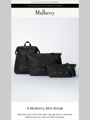 Mulberry - Labor Day plans?