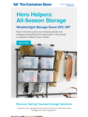 The Container Store - Save On All-Season Storage Favorites