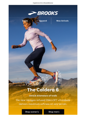 Brooks Running (UK) - Now available: the Caldera 6​