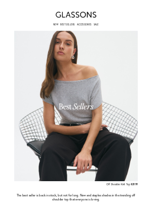Glassons - The Best Seller's Back