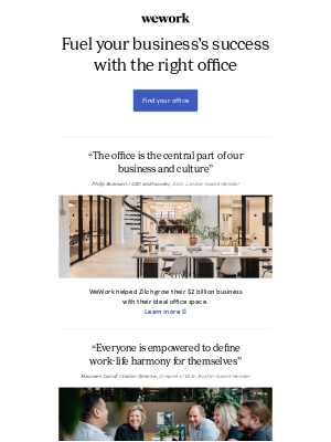 WeWork - Elevate your business with a private office