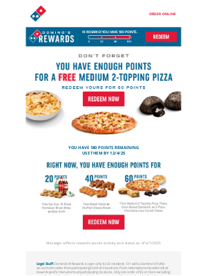 Domino's Pizza - ❗️👀 Want your FREE Medium 2-Topping Pizza?