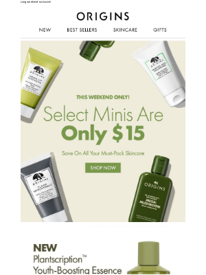 Origins - Winter Travel Calls For $15 Minis