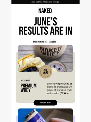 Naked Nutrition - Joel, Check Out Our June Bestsellers!