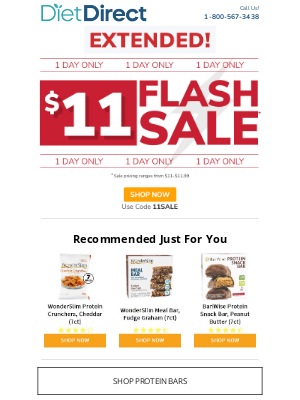 Diet Direct - [EXTENDED] $11 Sale Ends Tonight