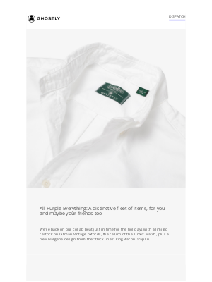 Ghostly International - [Dispatch] Ghostly Gifts: Shirts, Watches, Vessels